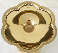 Solid silver gilt antique French Gothic Chalice.
